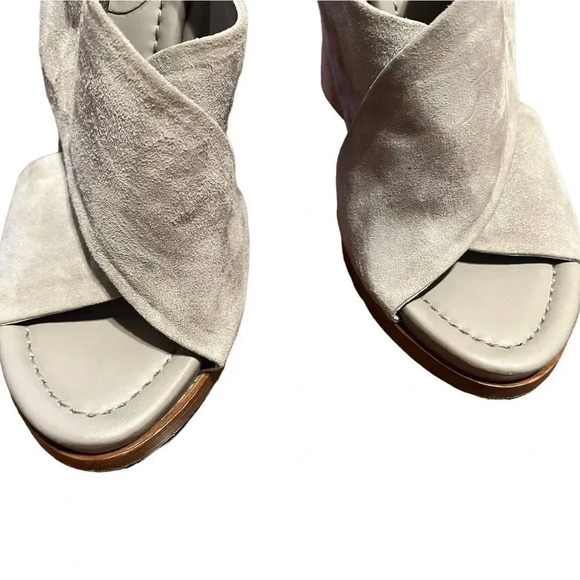 VINCE Helena Wooden Heel Sandal size 10 - Picture 6 of 10